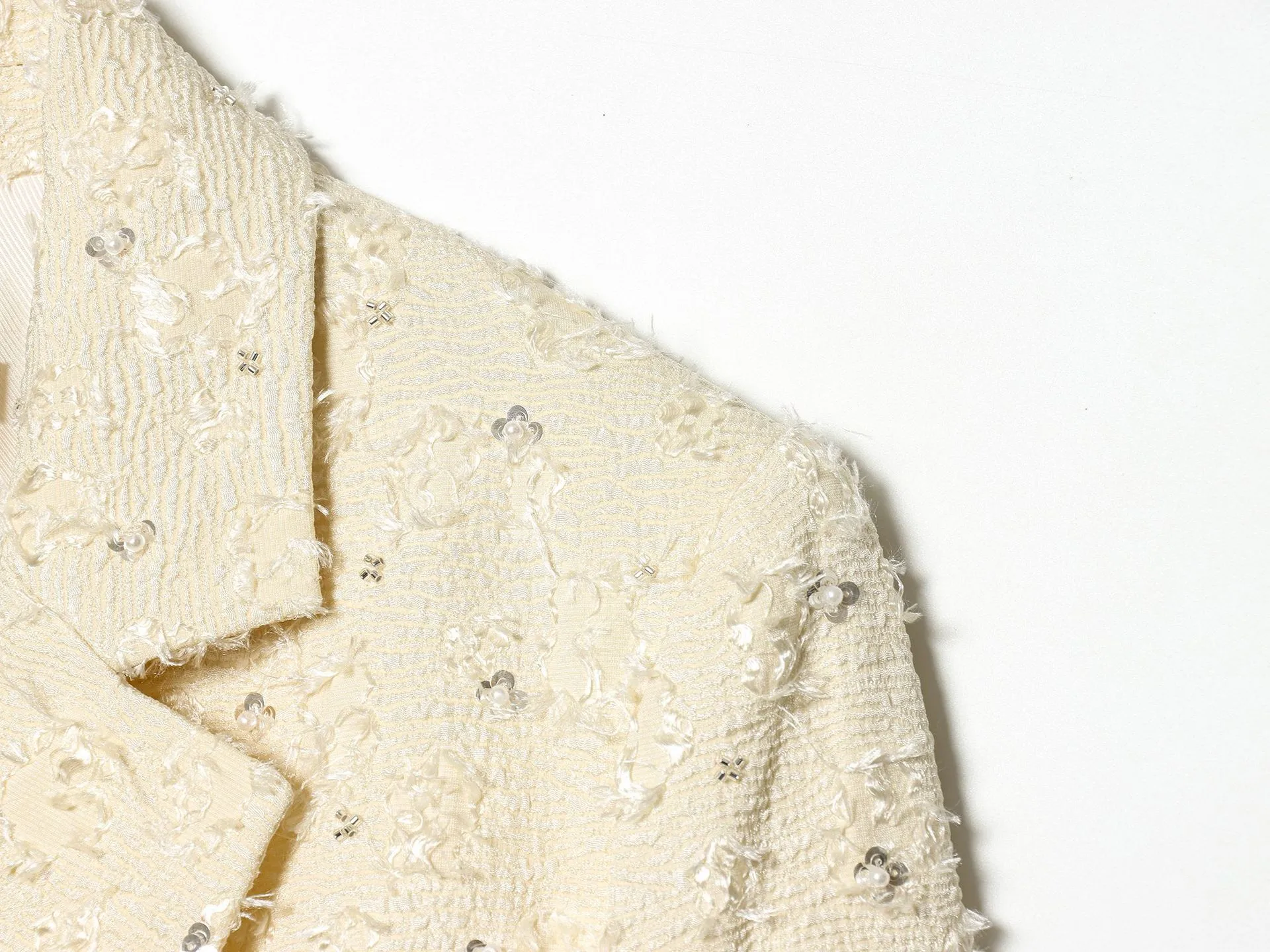 Elegant Long Sleeve Polyester Blazer with V Neck and Regular Sleeve Style