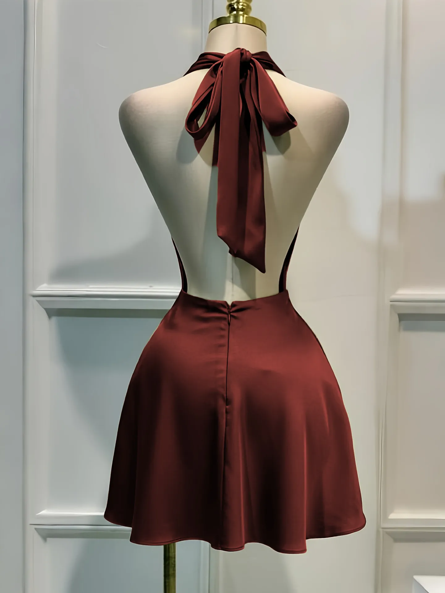 Solid Color Sleeveless Deep V Bodycon Dress in Polyester, Perfect for Holiday Vacation