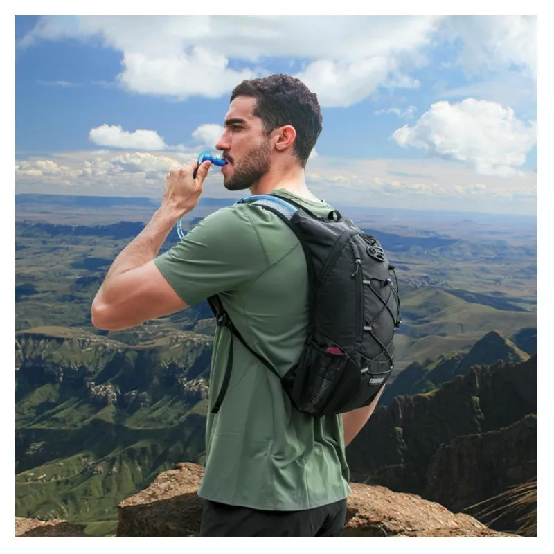 Unisex Solid Color Hiking Backpack for Cycling, made of Polyester, suitable for Spring