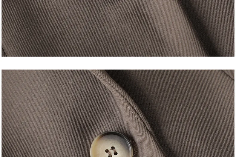 Elegant Long Sleeve Solid Color Polyester Blazer Featuring Pocket and Single Breasted Design