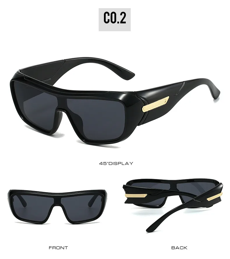 Men's Sports Sunglasses Outdoor Cycling Windproof Integrated Design Travel Cycling Suitable for Men and Women Unisex PC Lens