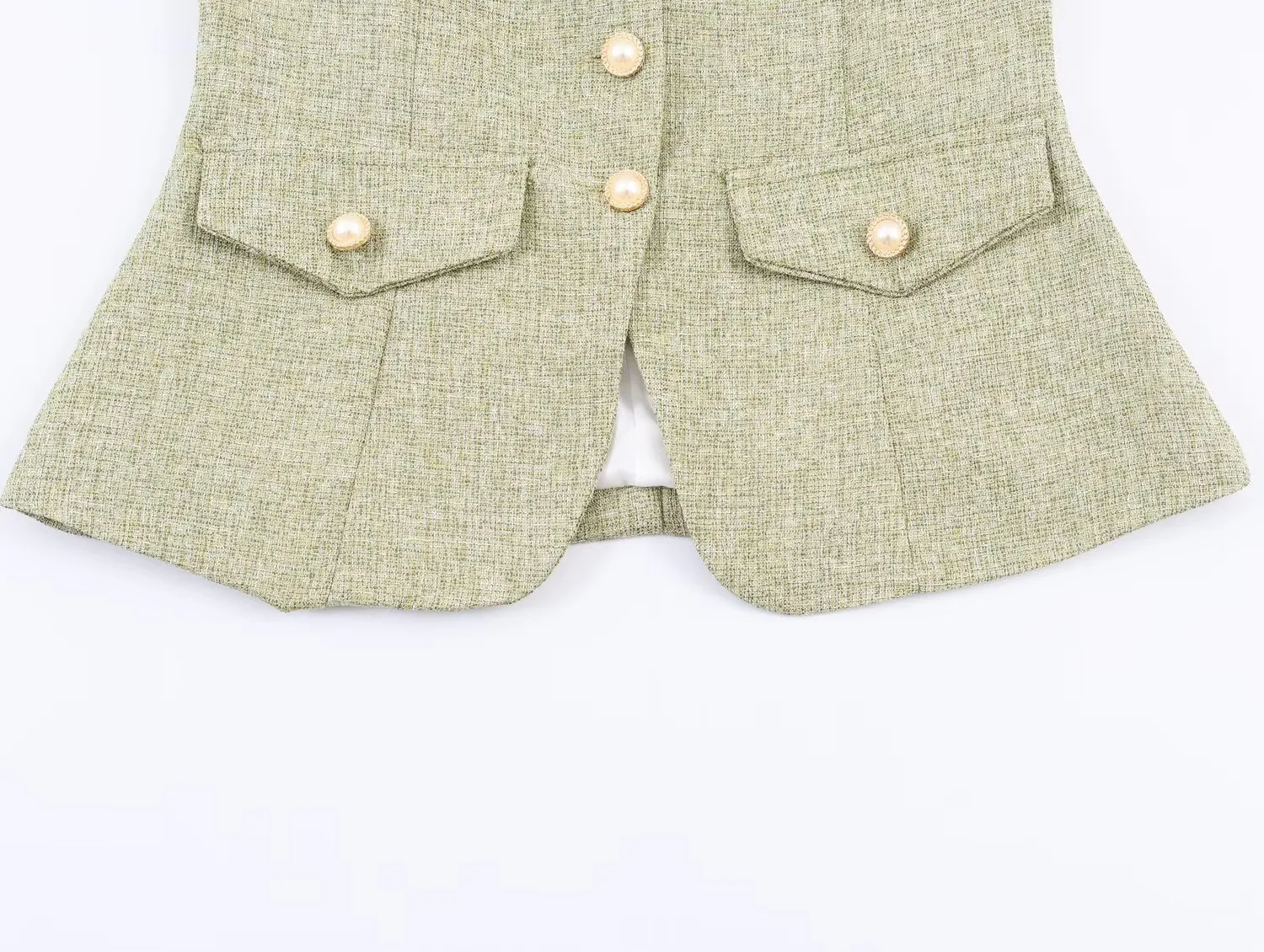 Elegant Solid Color Long Sleeve Polyester Blazer with Patchwork and Single Breasted Closure