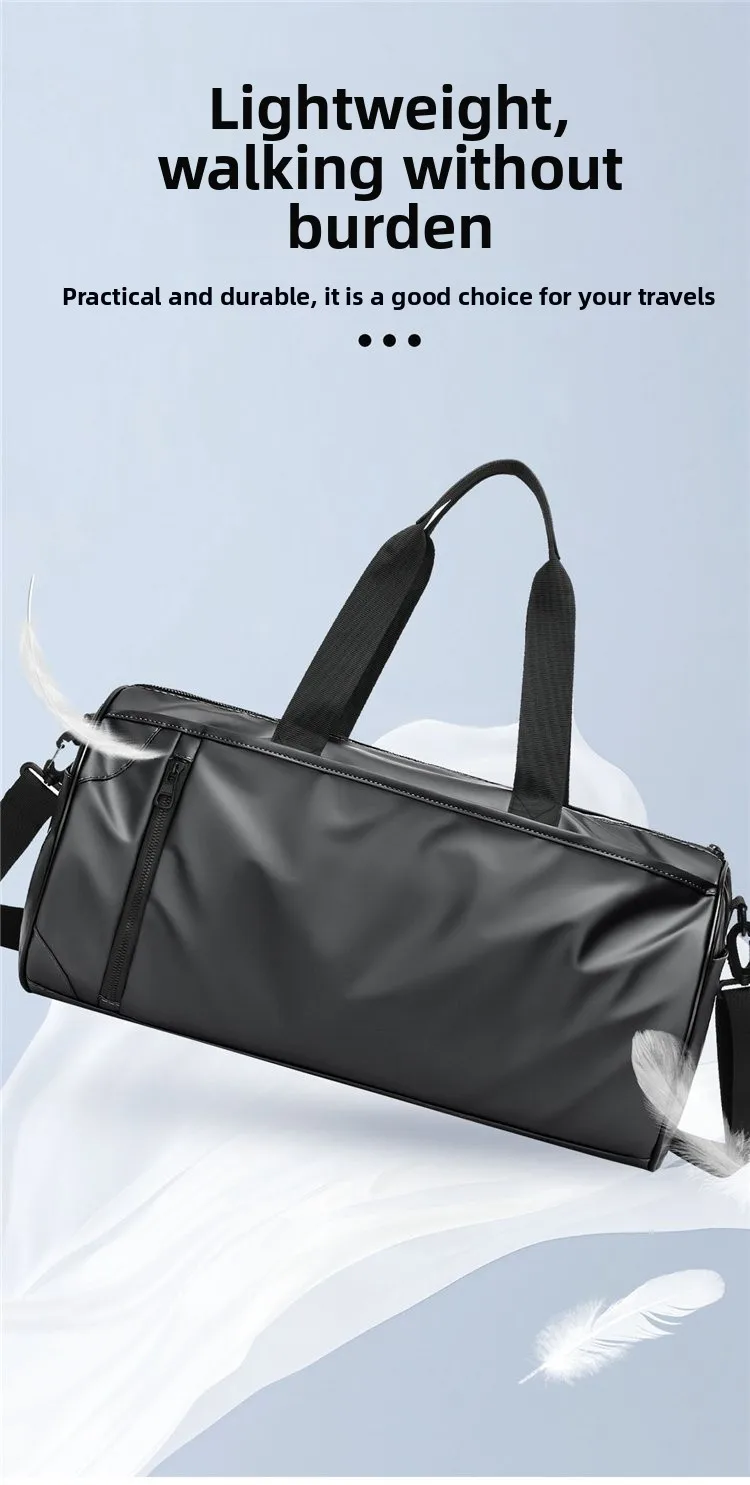 Men's Color Block Travel Bag in Water Resistant Oxford Cloth