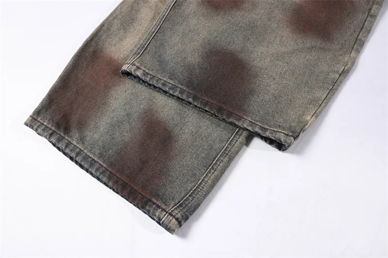 Rose Embroidered Full Length Denim Cotton Jeans for Women in Streetwear Style with Inelastic Fabric