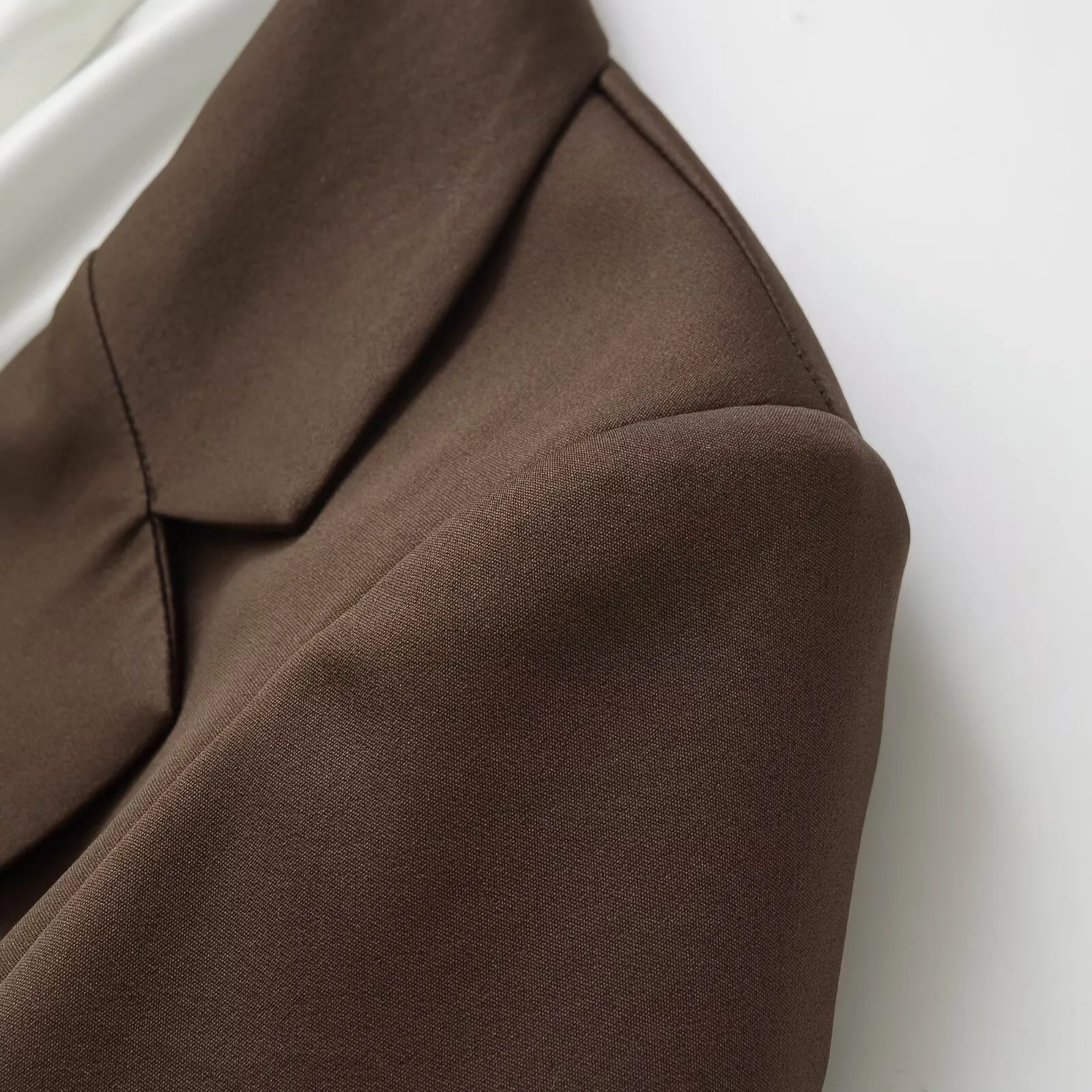 Business Long Sleeve Polyester Blazer with Button Detail