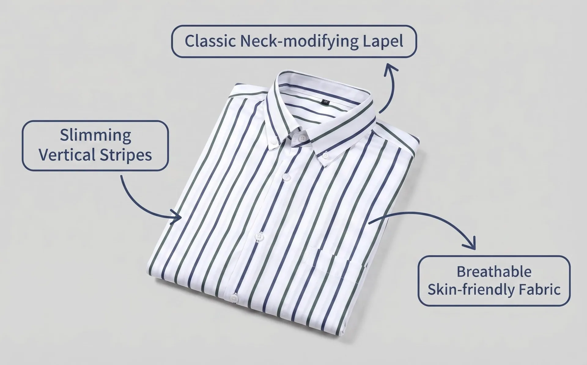 Stripe Casual Long Sleeve Men's Shirt with Printing in 4-Way Stretch Fabric featuring Lapel Collar