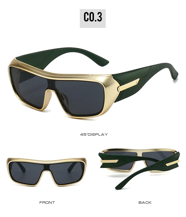 Men's Sports Sunglasses Outdoor Cycling Windproof Integrated Design Travel Cycling Suitable for Men and Women Unisex PC Lens