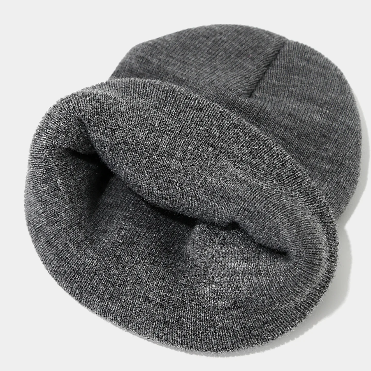 Women's Modern Solid Color Wool Cap with Flat Brim