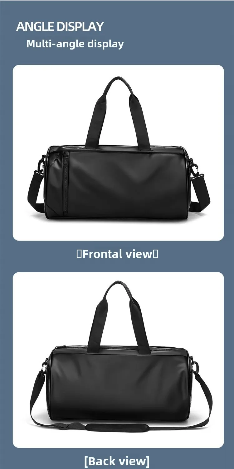 Men's Color Block Travel Bag in Water Resistant Oxford Cloth