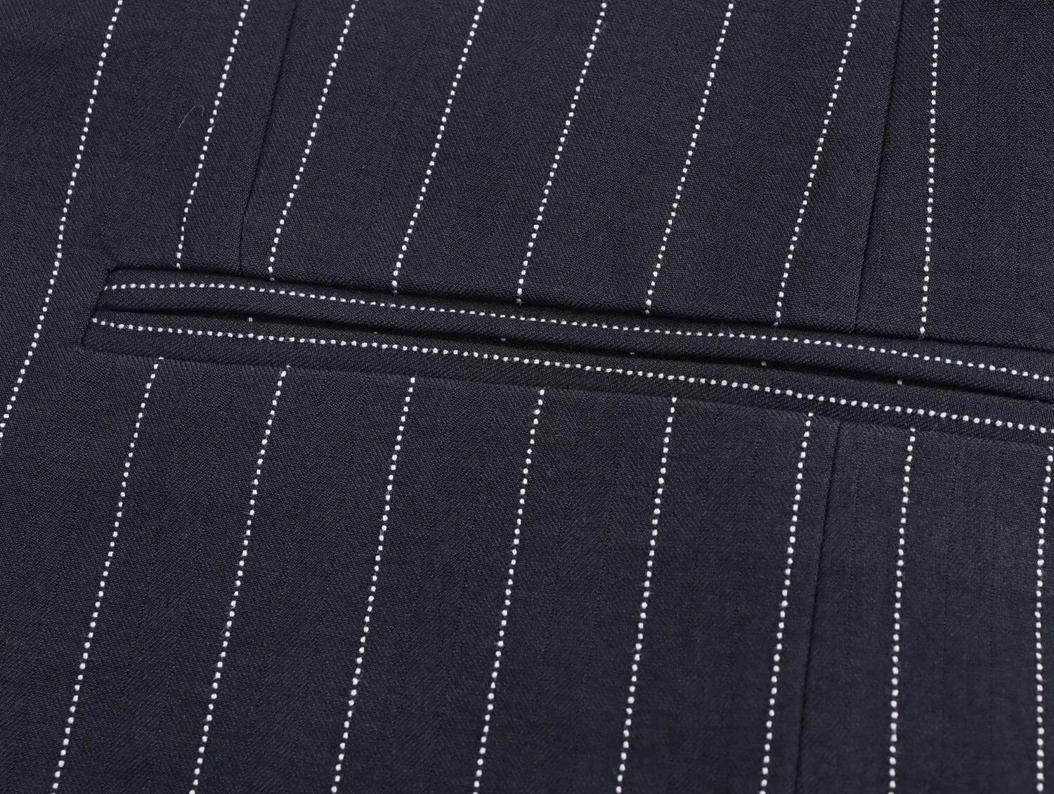 Stripe Boyfriend Long Sleeve Polyester Blazer with Double Breasted Closure and Pocket Detail