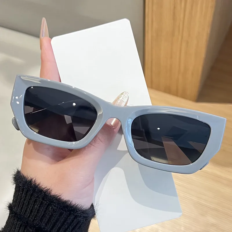 Black Cat Eye Full Frame Sunglasses for Women with UV Protection