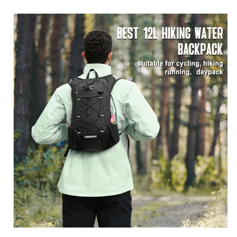 Unisex Solid Color Hiking Backpack for Cycling, made of Polyester, suitable for Spring