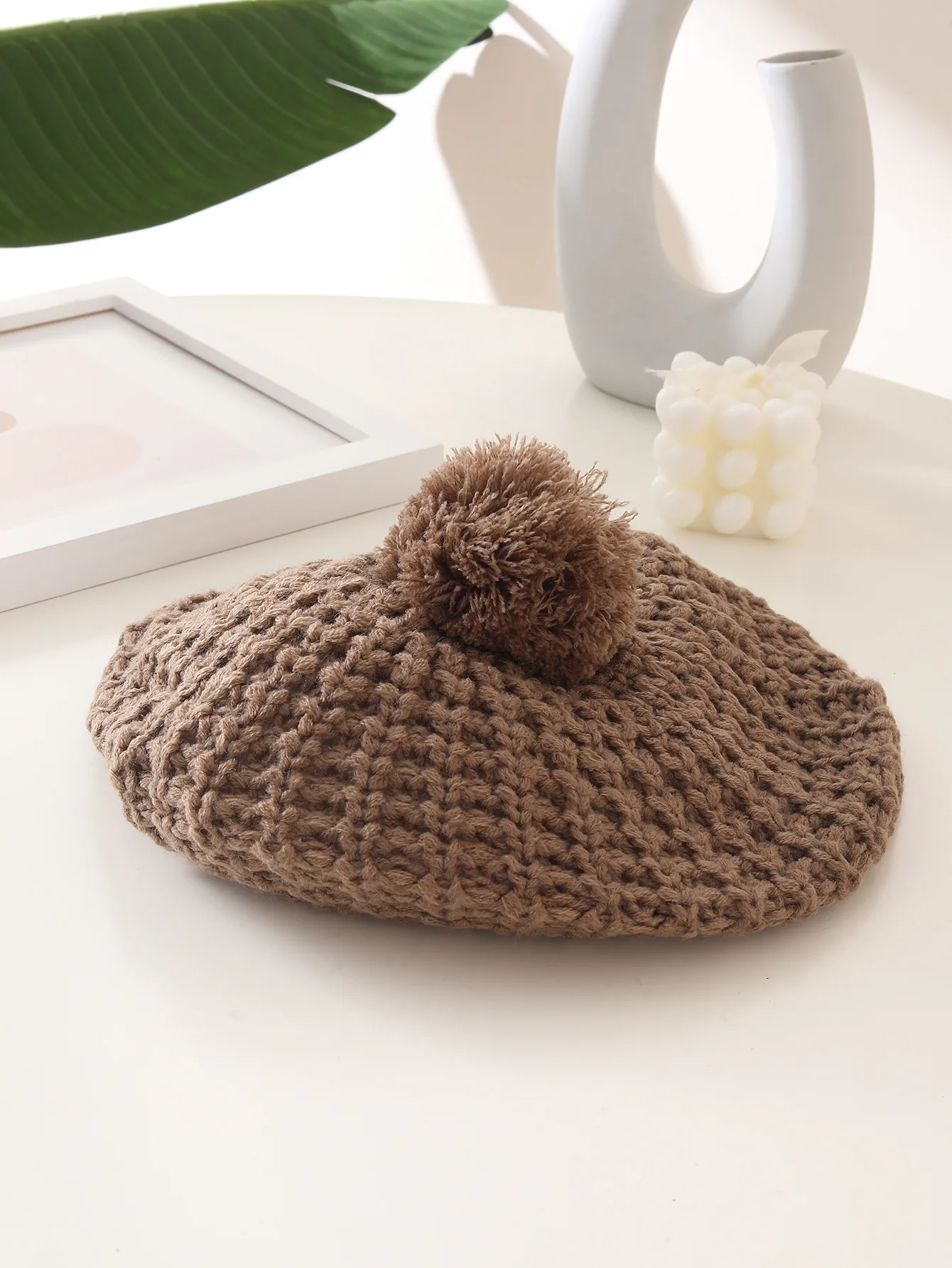 Knit Beret Hat for Women – Casual All-Season Lady Beanie