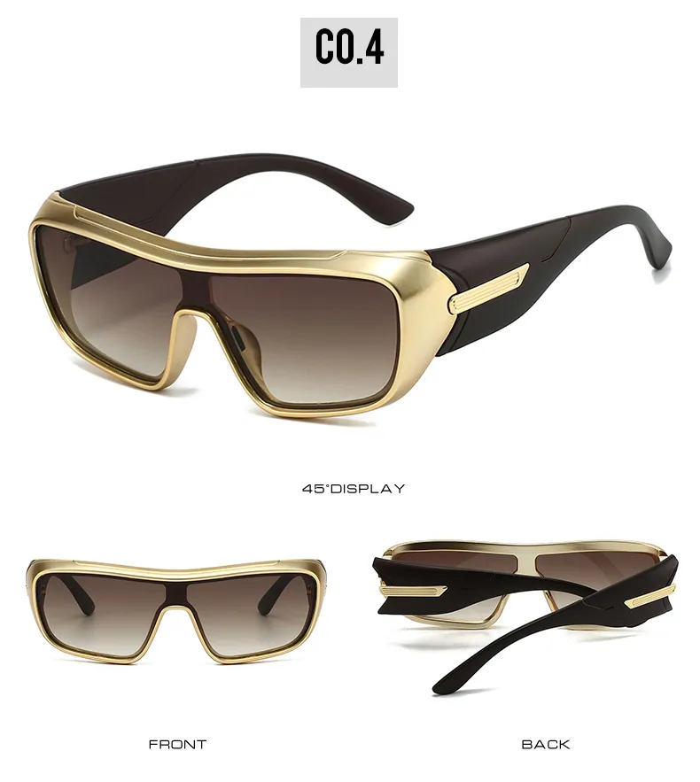 Men's Sports Sunglasses Outdoor Cycling Windproof Integrated Design Travel Cycling Suitable for Men and Women Unisex PC Lens