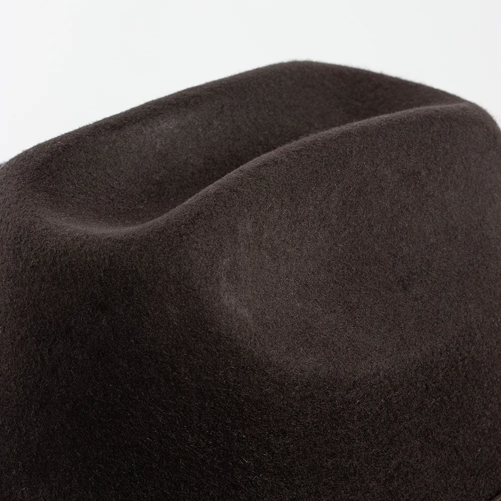 Casual Knitted Round Crown Cowboy Hat for Autumn