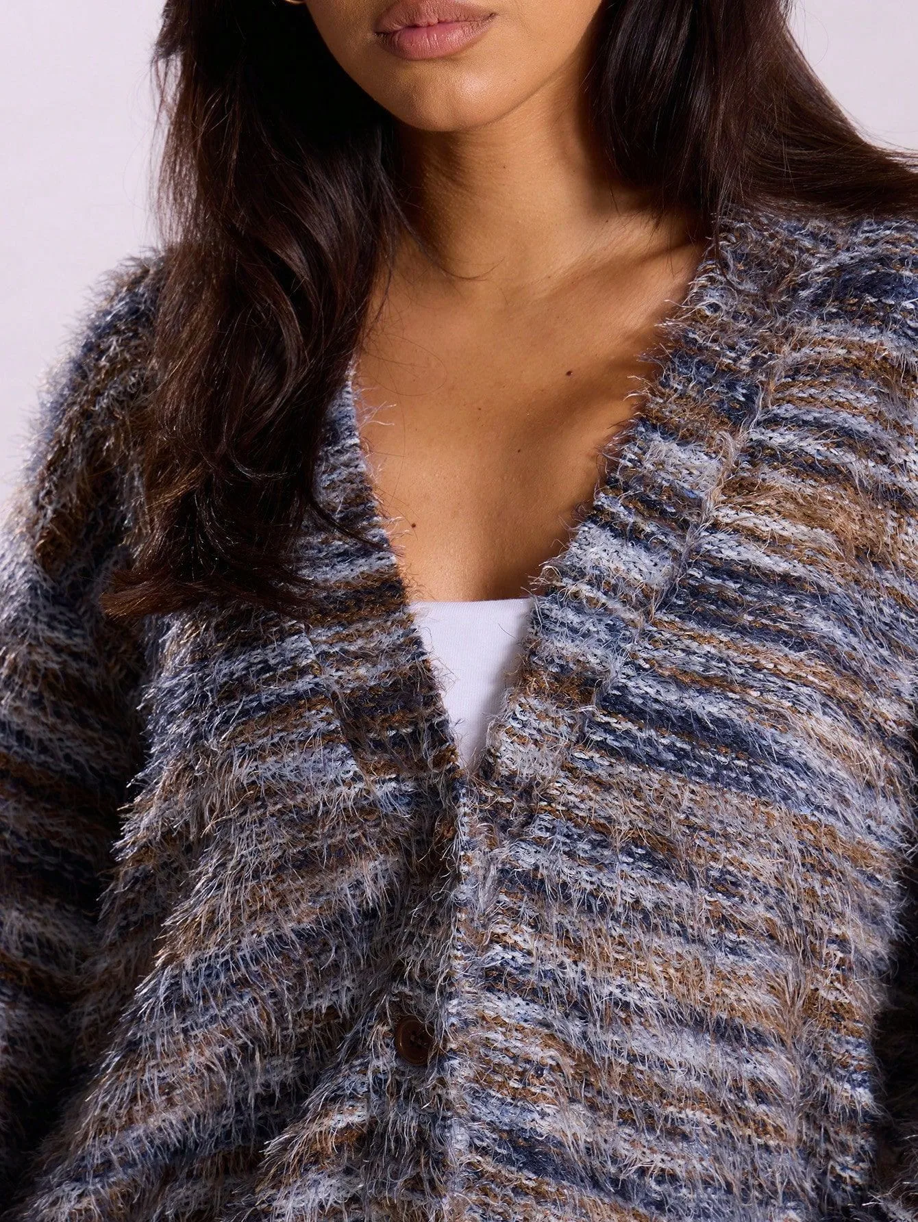 Plush Cardigan Sweater for Women Comfortable Trendy Wear
