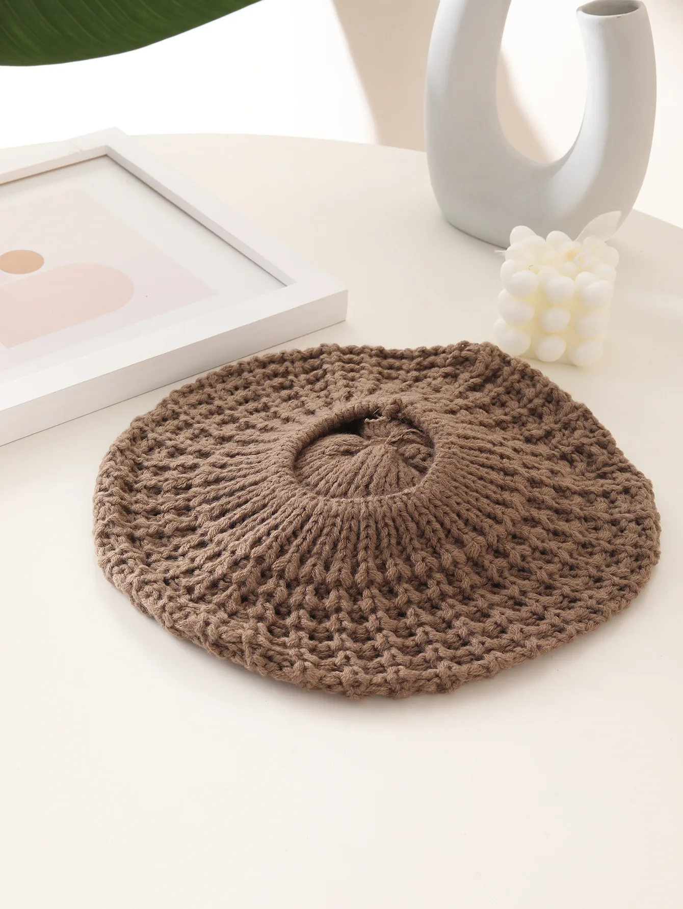 Knit Beret Hat for Women – Casual All-Season Lady Beanie