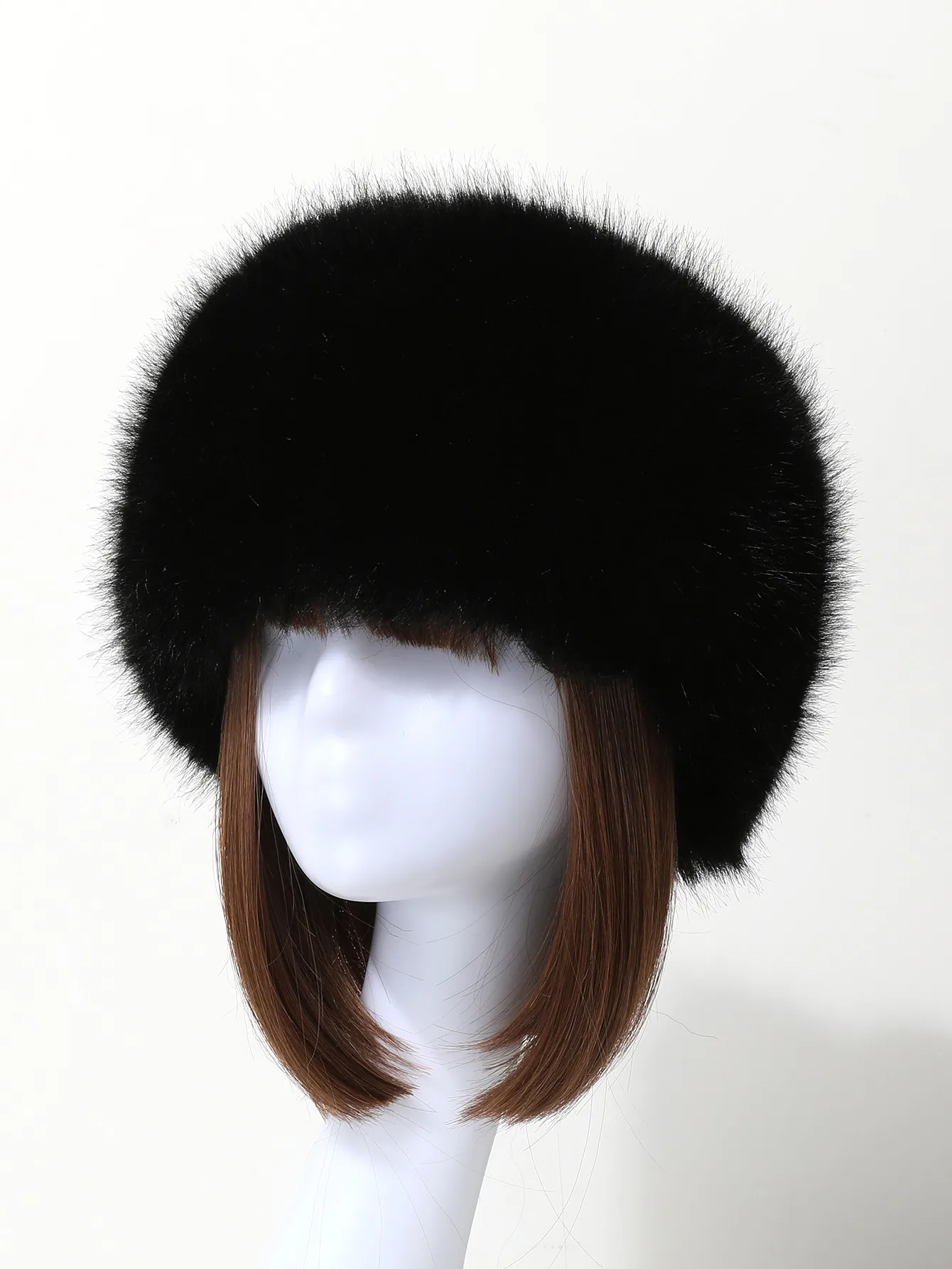 Elegant Multicolor Brown Synthetic Fibre Hair Band for Autumn and Winter