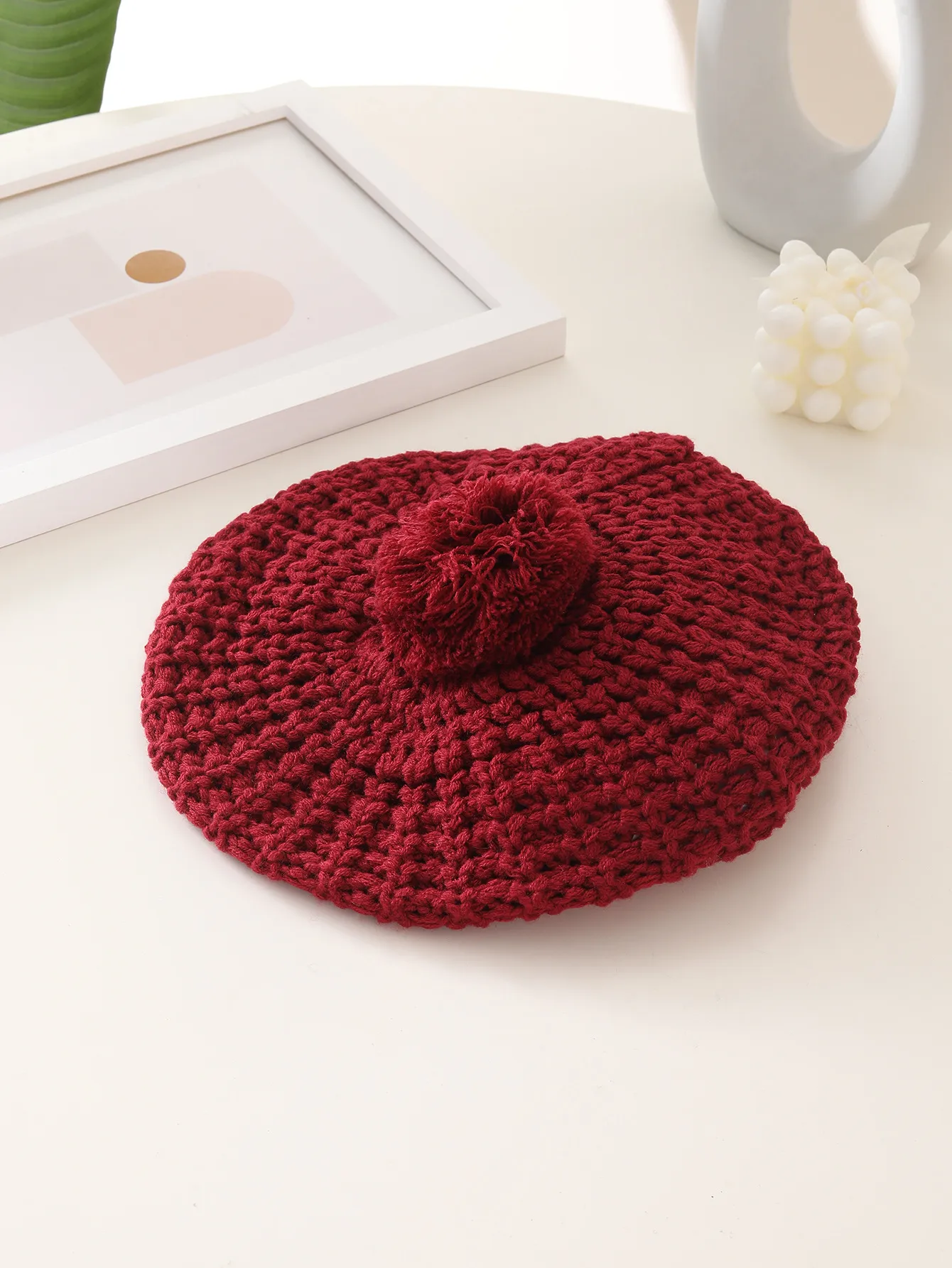 Knit Beret Hat for Women – Casual All-Season Lady Beanie