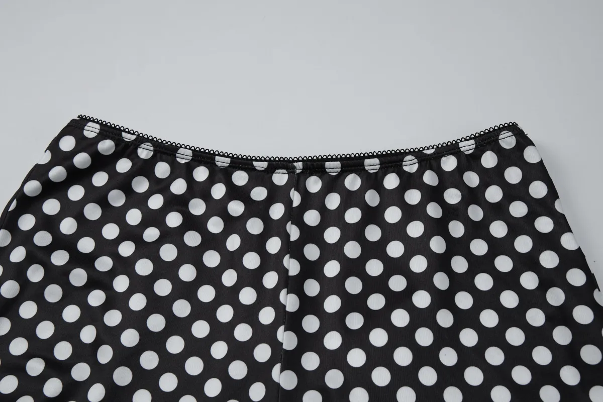 Casual Polka Dots Pant Co-ord Set with Printing, Sleeveless Design, Daily Wear in Elastane Fabric, 2 Pieces Set