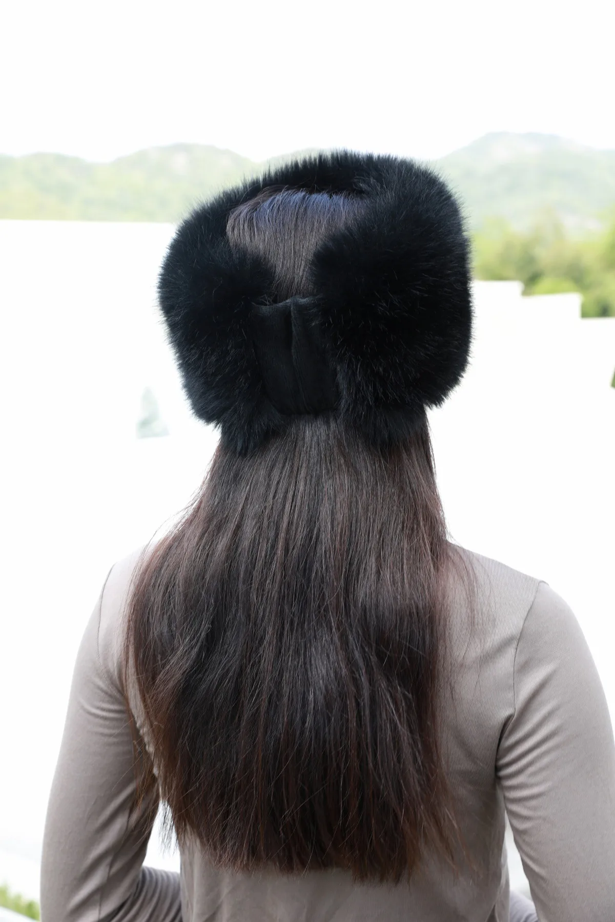 Elegant Multicolor Brown Synthetic Fibre Hair Band for Autumn and Winter