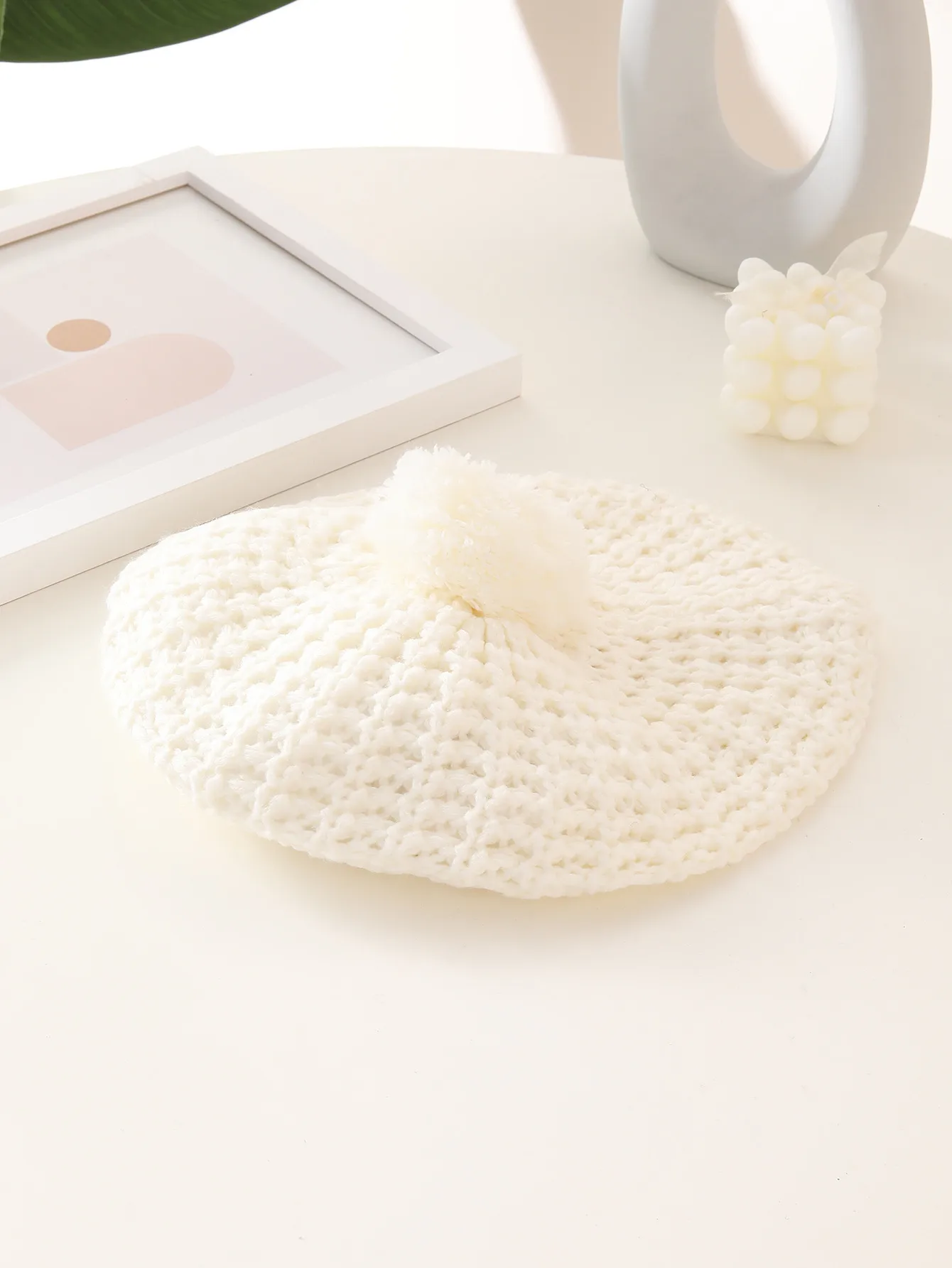 Knit Beret Hat for Women – Casual All-Season Lady Beanie