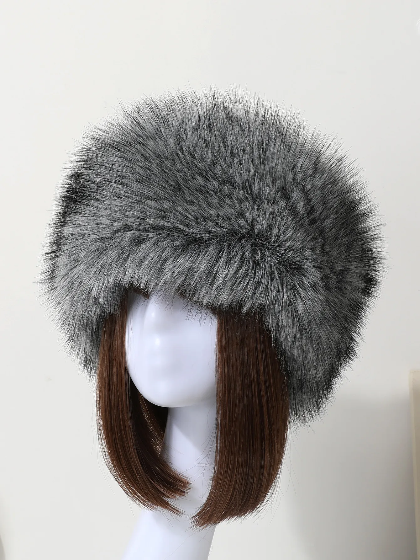 Elegant Multicolor Brown Synthetic Fibre Hair Band for Autumn and Winter
