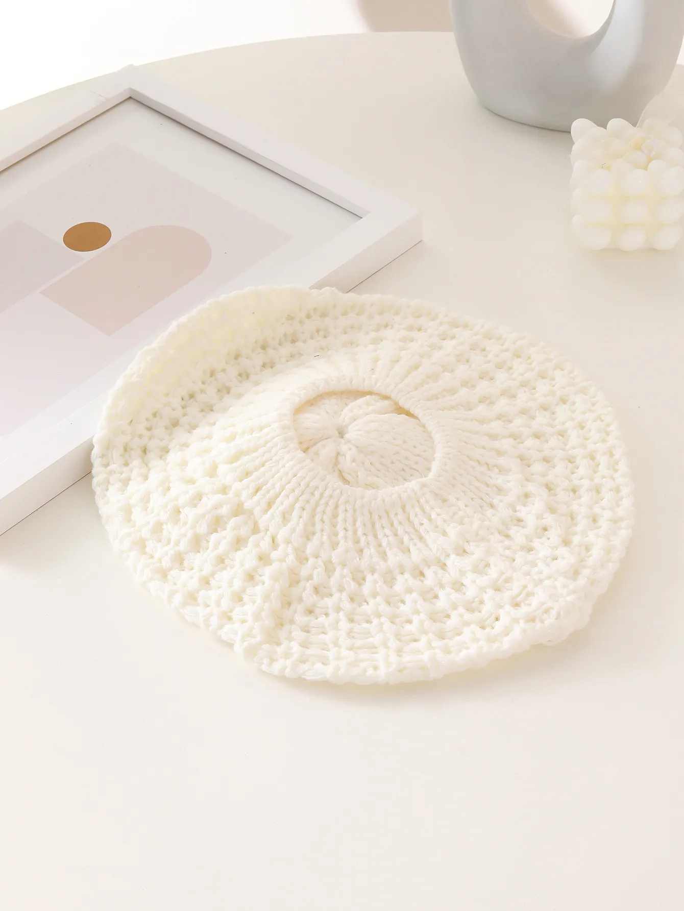 Knit Beret Hat for Women – Casual All-Season Lady Beanie