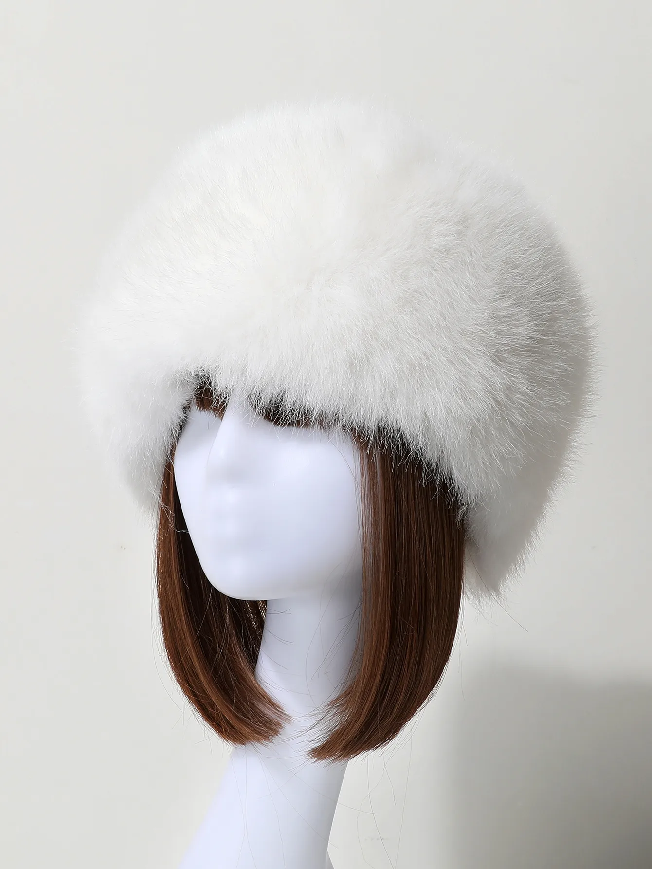 Elegant Multicolor Brown Synthetic Fibre Hair Band for Autumn and Winter
