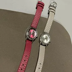 Women's Quartz Oval Dial Watch with PU Strap and Pin Buckle, Featuring Plexiglass Mirror and Pointer Display