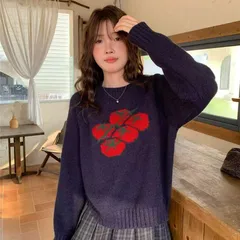 Casual Sweater Crafted with Knitted Technique in Polyester Fabric