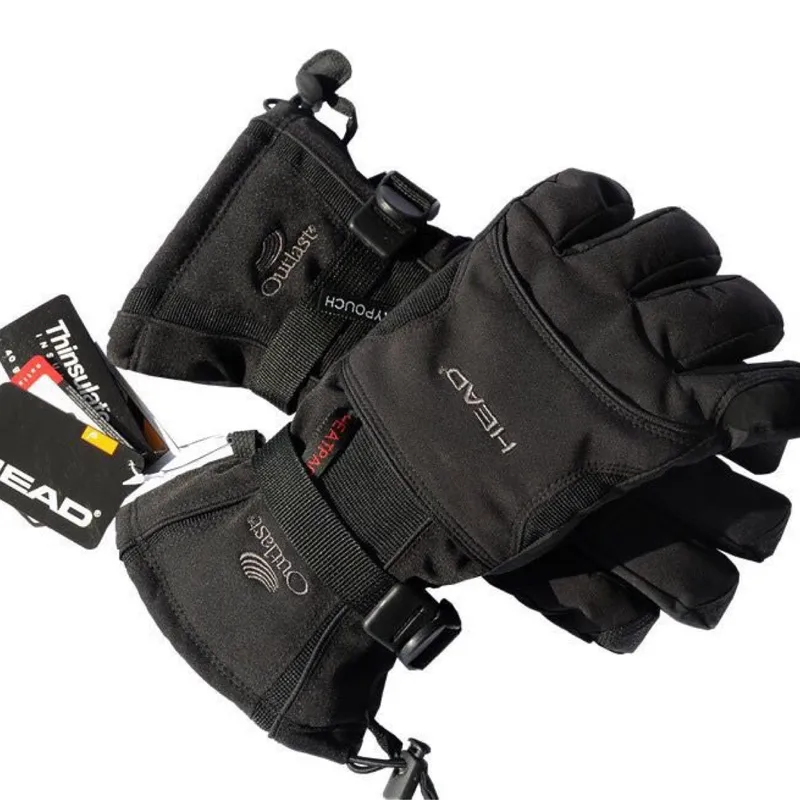 Unisex Black Cycling Gloves in Nylon with Warm Craftsmanship for Sport