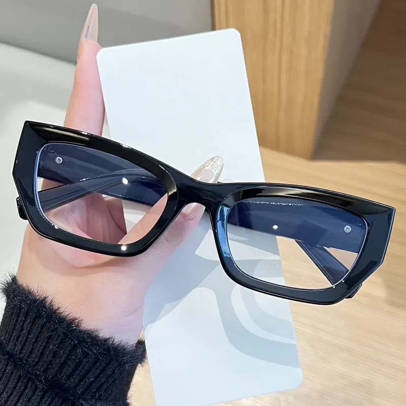 Black Cat Eye Full Frame Sunglasses for Women with UV Protection