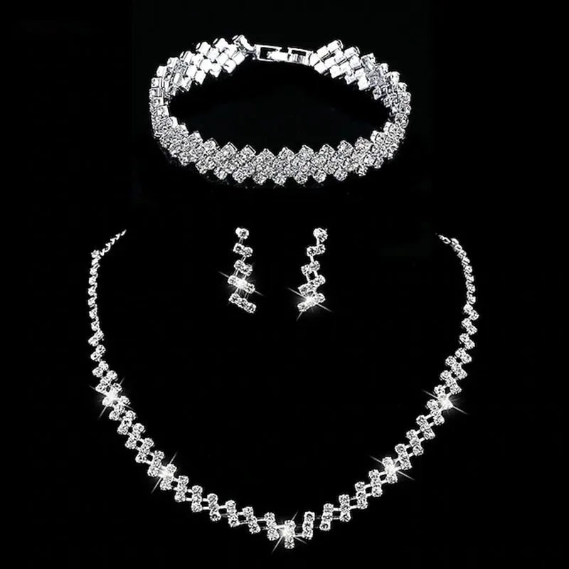 Women's Electroplated Alloy Bridal Jewelry Set with Floral Pattern