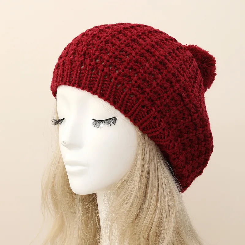 Knit Beret Hat for Women – Casual All-Season Lady Beanie