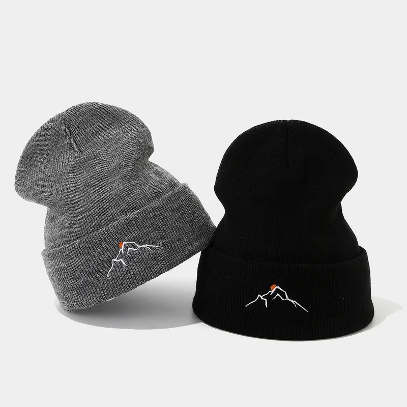 Women's Modern Solid Color Wool Cap with Flat Brim