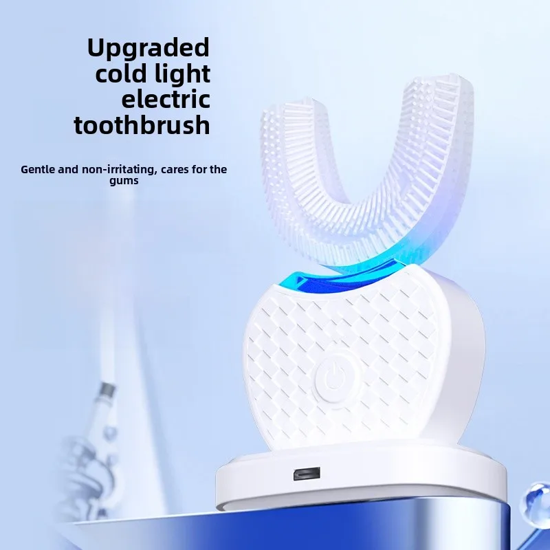 White Electric Toothbrush for Home Use Featuring Advanced Cleaning Technology