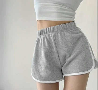 Women's Mid Waist Micro-Elastic Polyester Casual Three-Quarter Pants