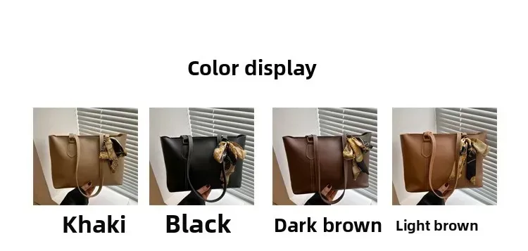 Medium Square Urban Minimalist PU Shoulder Bag with Zipper and Double Straps