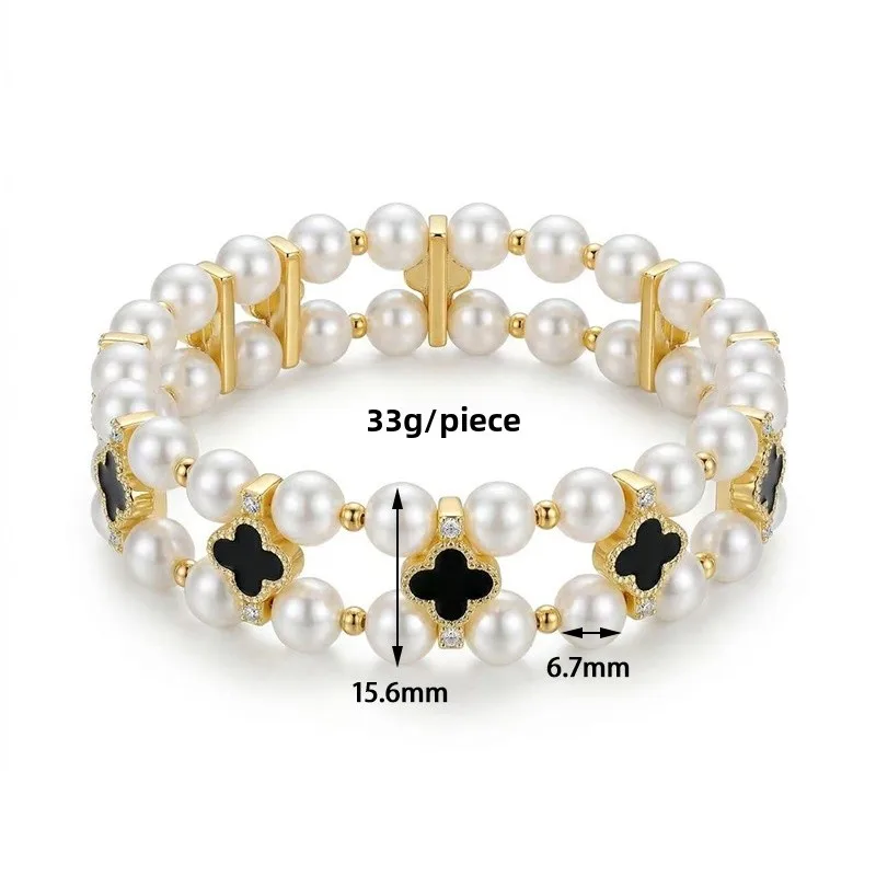 Lucky Heart Copper Bracelet for Women with Elastic String, Perfect for Business Occasions