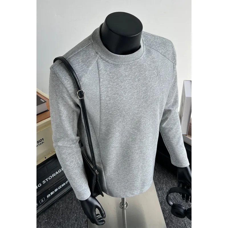Men's Vintage Loose Long Sleeve Cotton T-Shirt with Printing