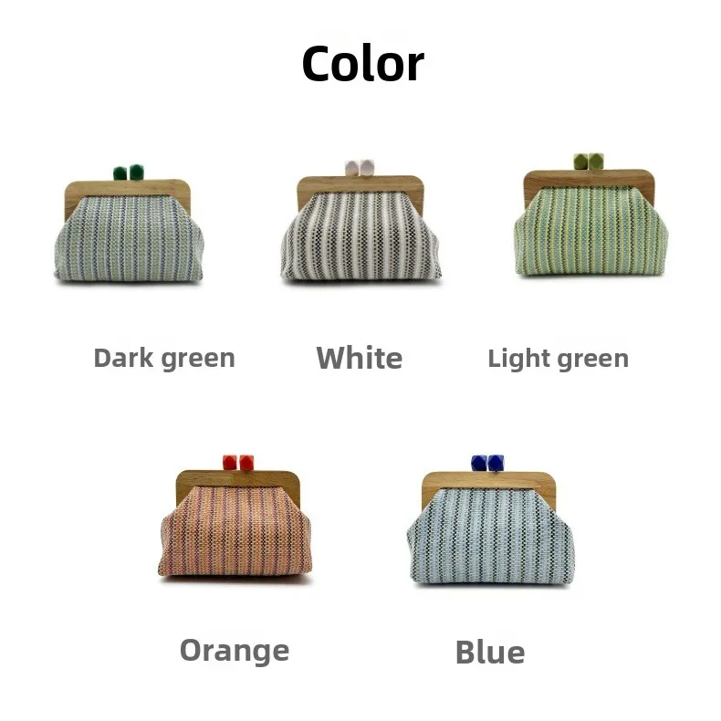 Stripe Square Straw Shoulder Bag with Weave Pattern, Summer Style for Women