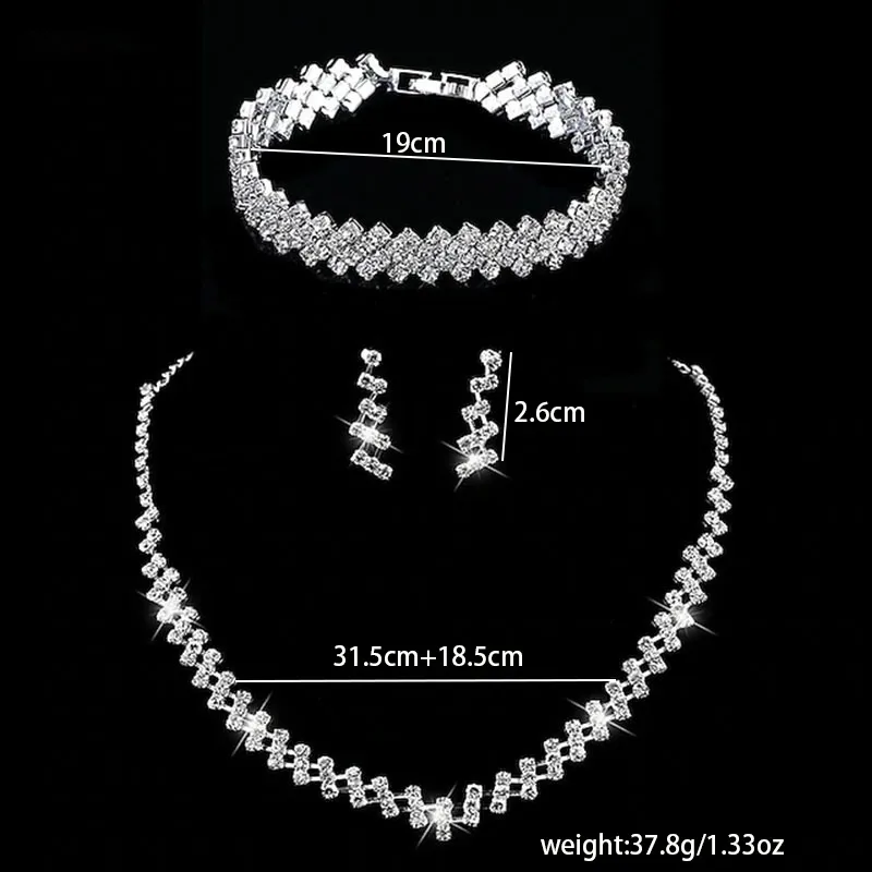 Women's Electroplated Alloy Bridal Jewelry Set with Floral Pattern