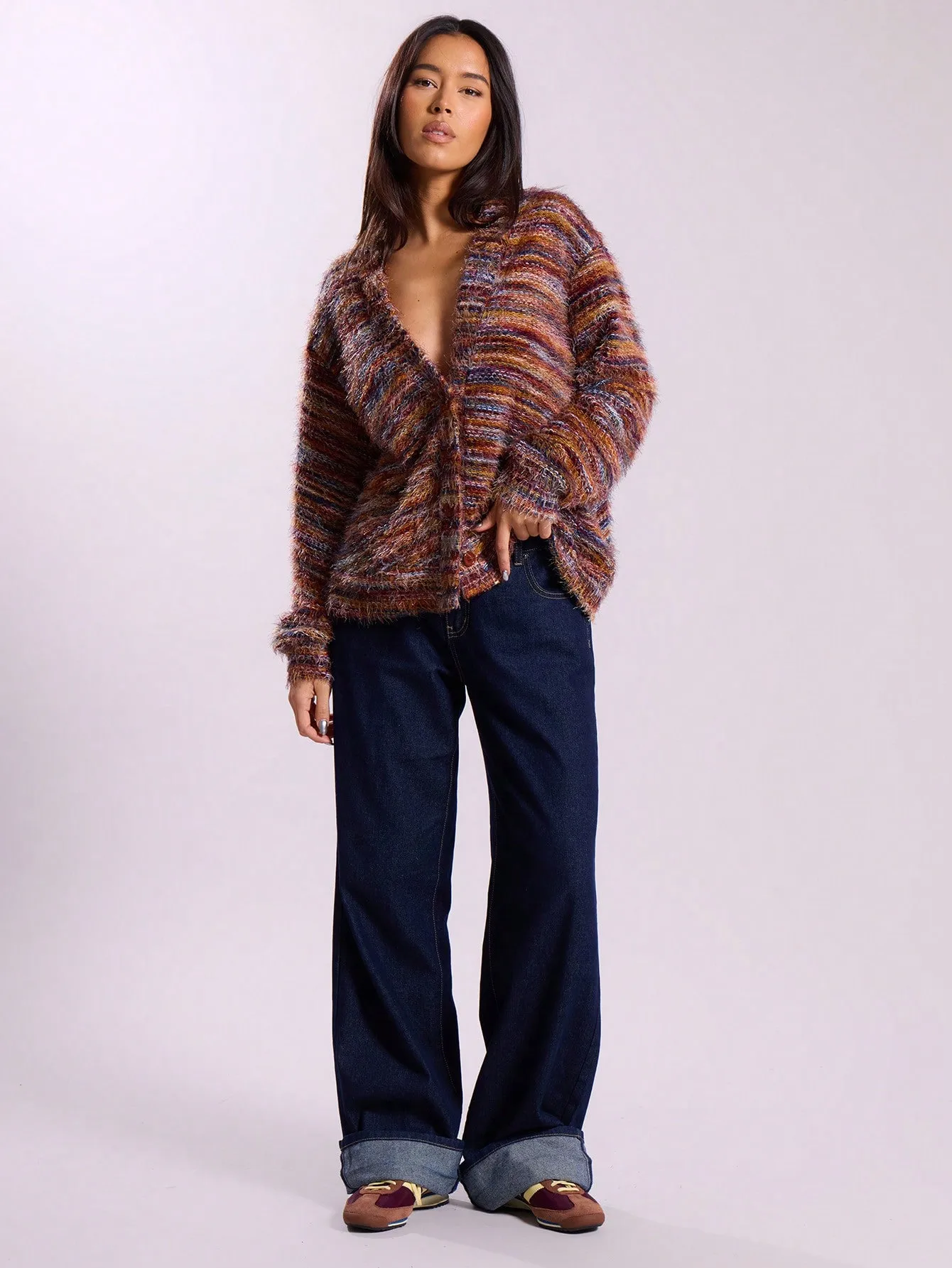 Plush Cardigan Sweater for Women Comfortable Trendy Wear