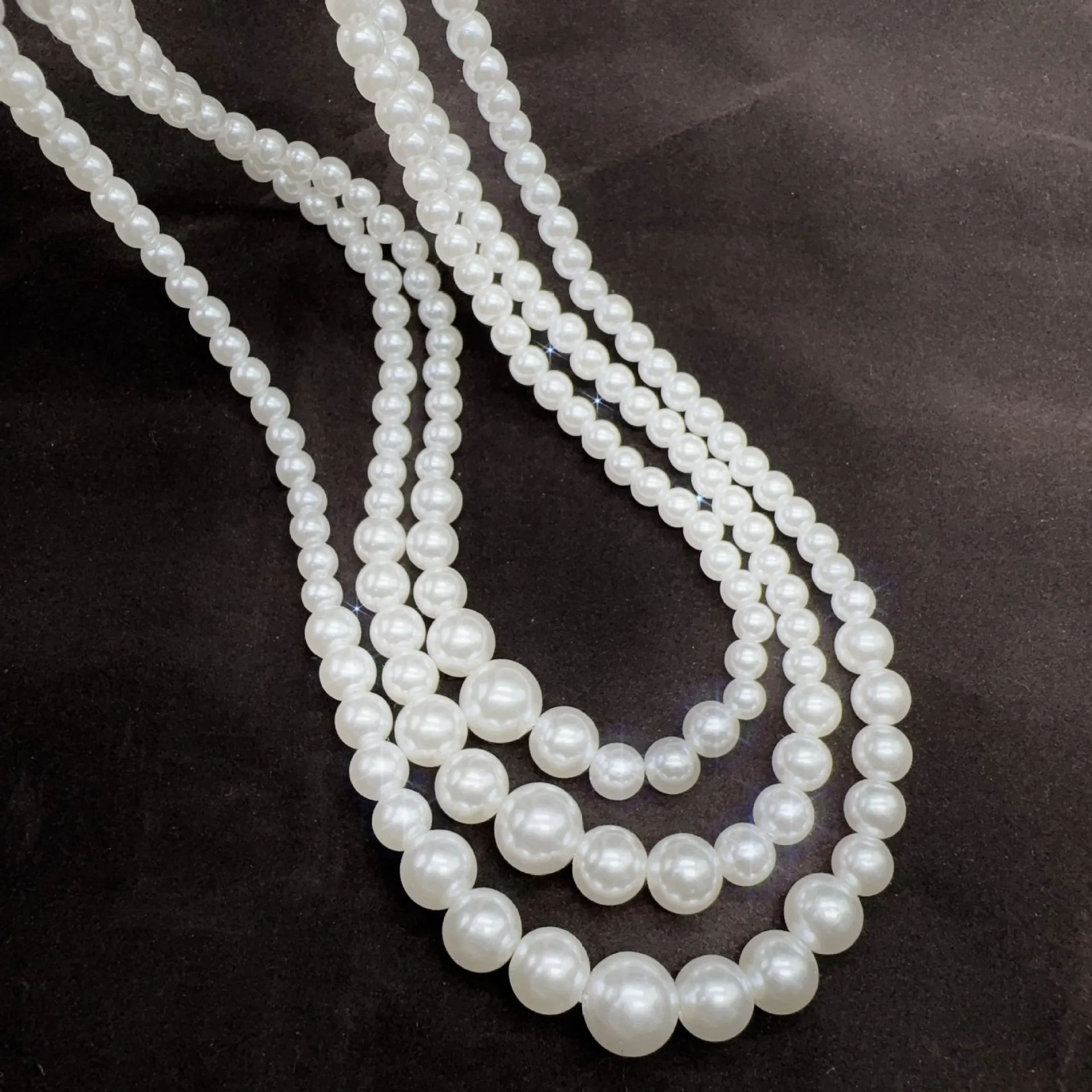 Handmade Jewelry Set for Women Featuring Imitation Pearl with Beaded Chain and Elegant Pearl Pattern