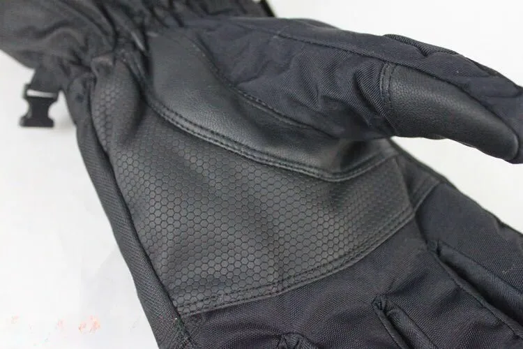 Unisex Black Cycling Gloves in Nylon with Warm Craftsmanship for Sport