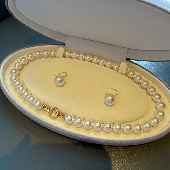 Electroplated Pearl Necklace with Natural Pearls Fine Jewelry
