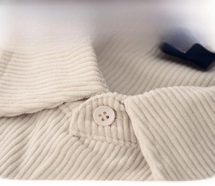 Solid Color Long Sleeve Simple Style Polyester Shirt with Pocket and Placket for Men