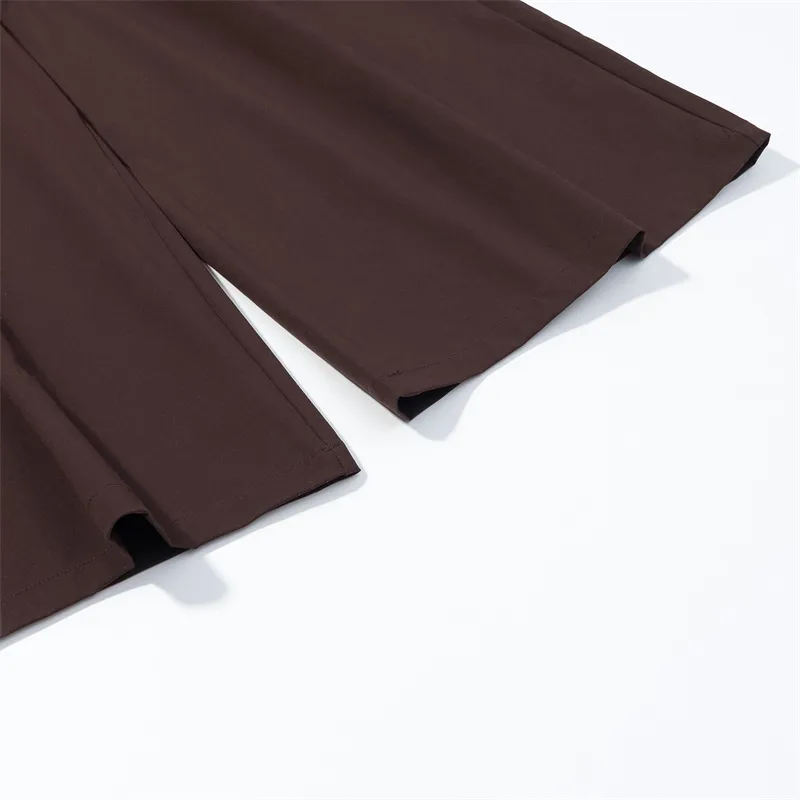 Color Block Casual Full Length Pants for Daily Wear in Polyester Fabric Featuring Ruched Detailing