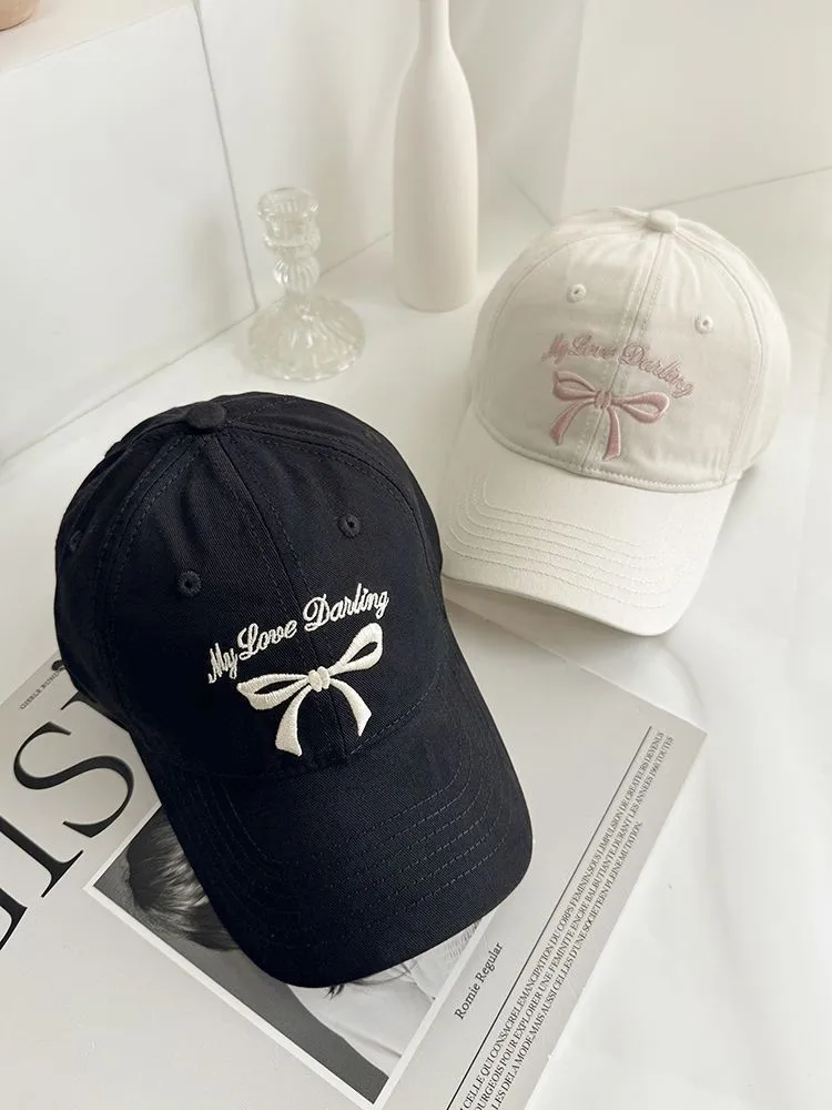 Sweet Women’s Embroidery Baseball Cap with Wide Brim, Breathable Cotton and Linen Material